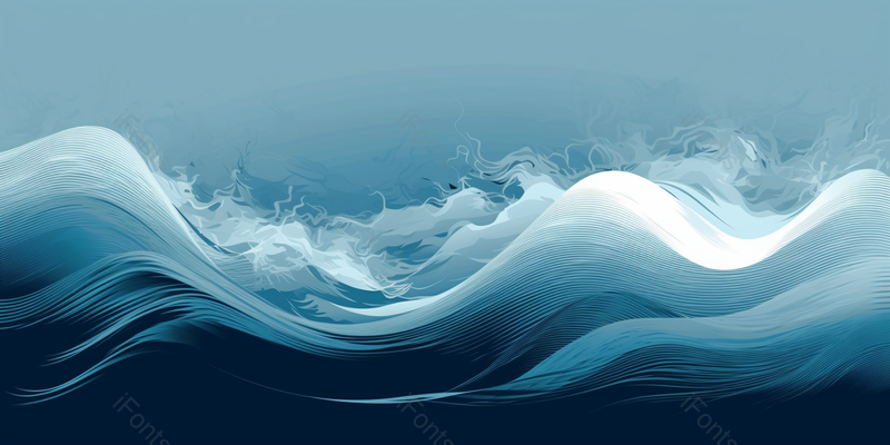 蓝色波浪底纹简约风背景图,插画/手绘图,插画/手绘图库,插画/手绘图下载,插画/手绘